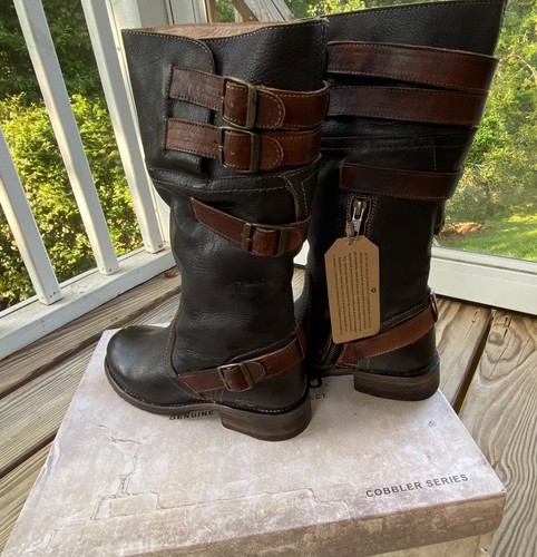 Bed Stu schwarz Teak rustikal Leder Dorset Stiefel Größe 6,5 BRANDNEU F315402 - Bild 20 von 23