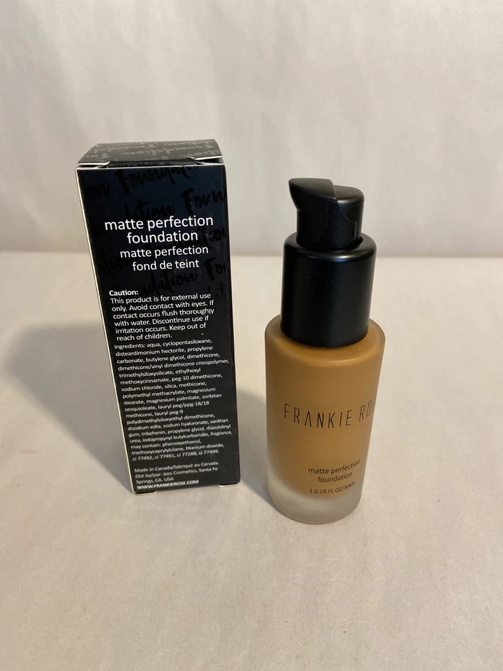 Frankie Rose Matte Perfection Foundation f107.5 Latte Shade 1oz/30mL. New In Box - Image 3 of 4