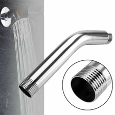 Stainless Steel Shower Head Extension Angled Shower Arm Extra Pipe 15cm