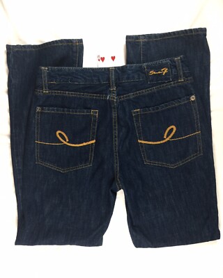 Straight Cut Jeans By Seven 7 W/ Pocket Detail | eBay