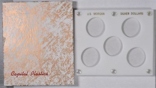 U.S. Morgan Silver Dollars 5 Coin Hard Plastic Holder - Capital Plastics