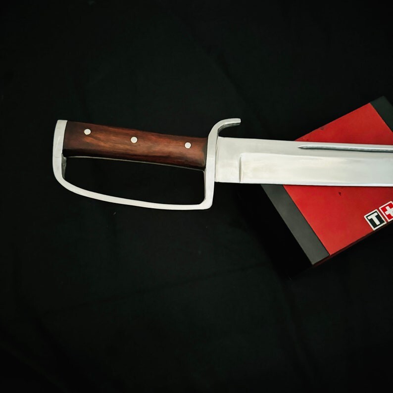 Custom Handmade Carbon Steel Blade Survival Saber Sword | Hunting Sword Camping