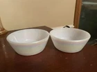 Vintage Federal glass Moonglow Iridescent 5" Cereal Bowls Lot of 2 EUC