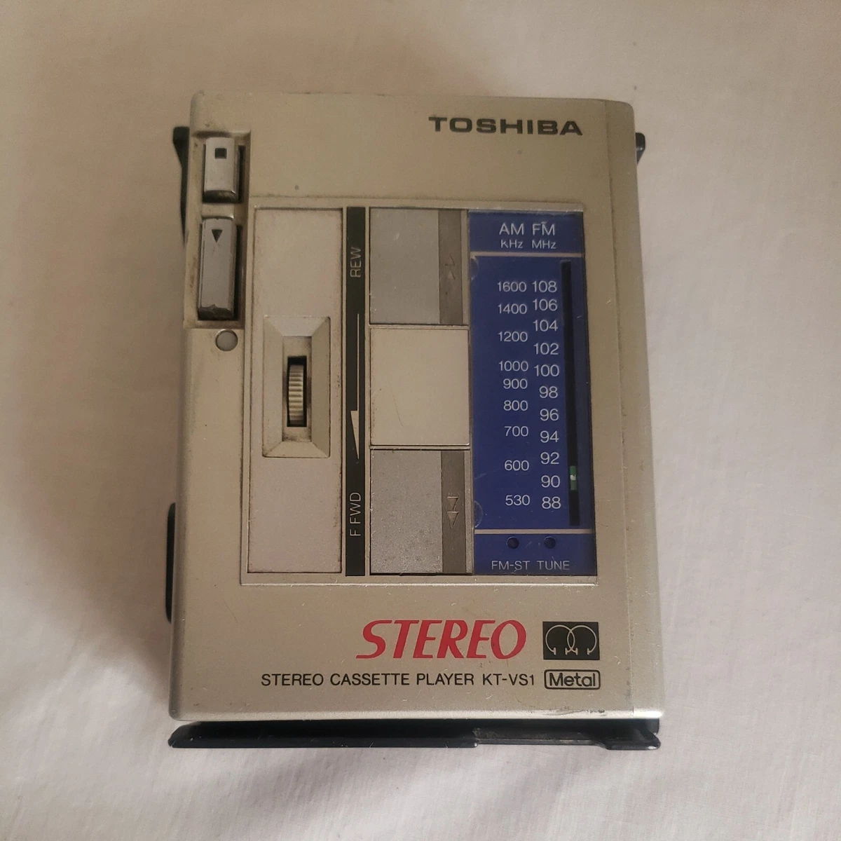 Toshiba KT-VS1 Cassette player with RP-AF1 AM/FM tuner insert. PARTS ONLY !! Toshiba KT-VS1 Cassette player with RP-AF1 AM/FM tuner insert. PARTS ONLY !!