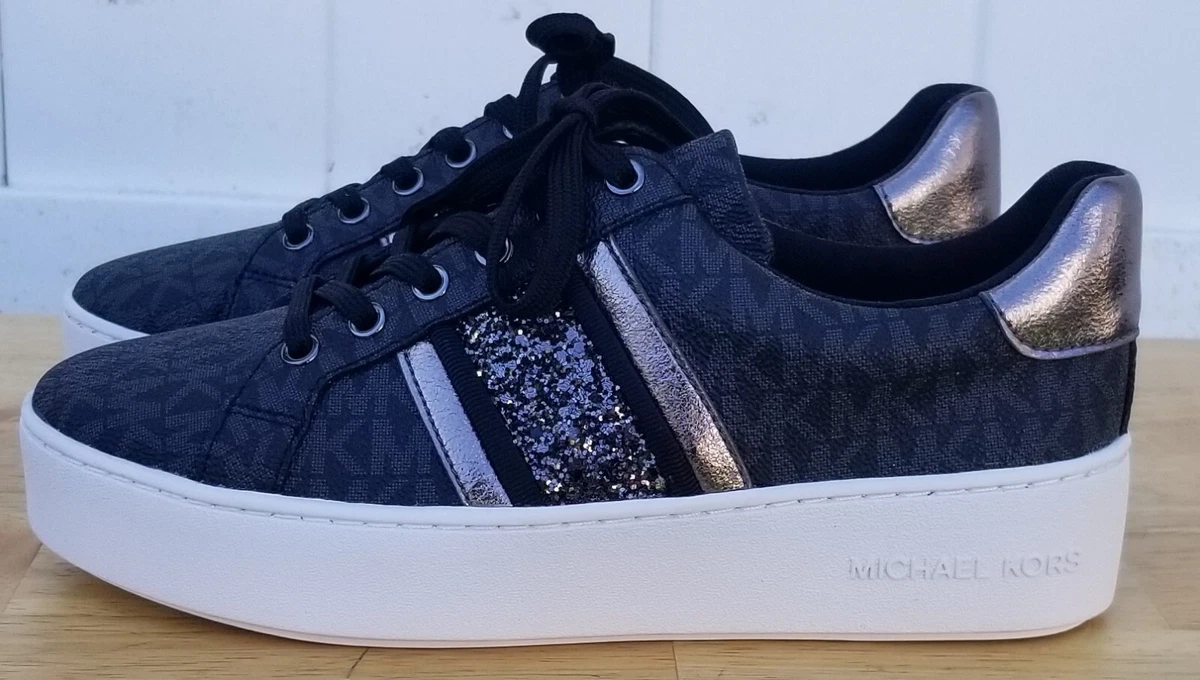 Michael kors poppy hot sale lace up sneakers