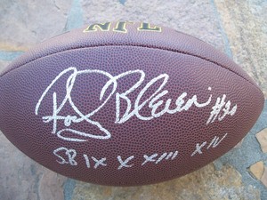 steelers team autographed football