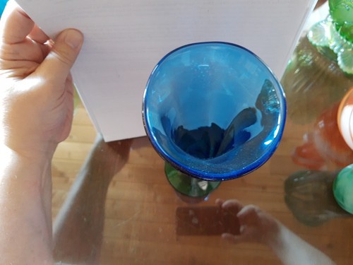 Flötenvase Orrefors blau grün - Bild 4 von 7