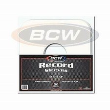 Paper Record Sleeves 33 RPM - Round Corners - With Hole