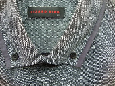 Chemise À Manches Longues Roi Gris Lézard Taille 2XL 3XL 4XL 5XL 6XL 7XL 8XL - Photo 1/3