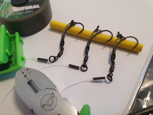 3 Korda Slip D Ronnie Rigs / Spinner Rig Amnesia Boom Pre Tied Carp ...