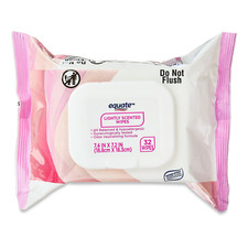 Equate Lightly Scented Wipes pH Balanced for Women's Health, 32 Wipes