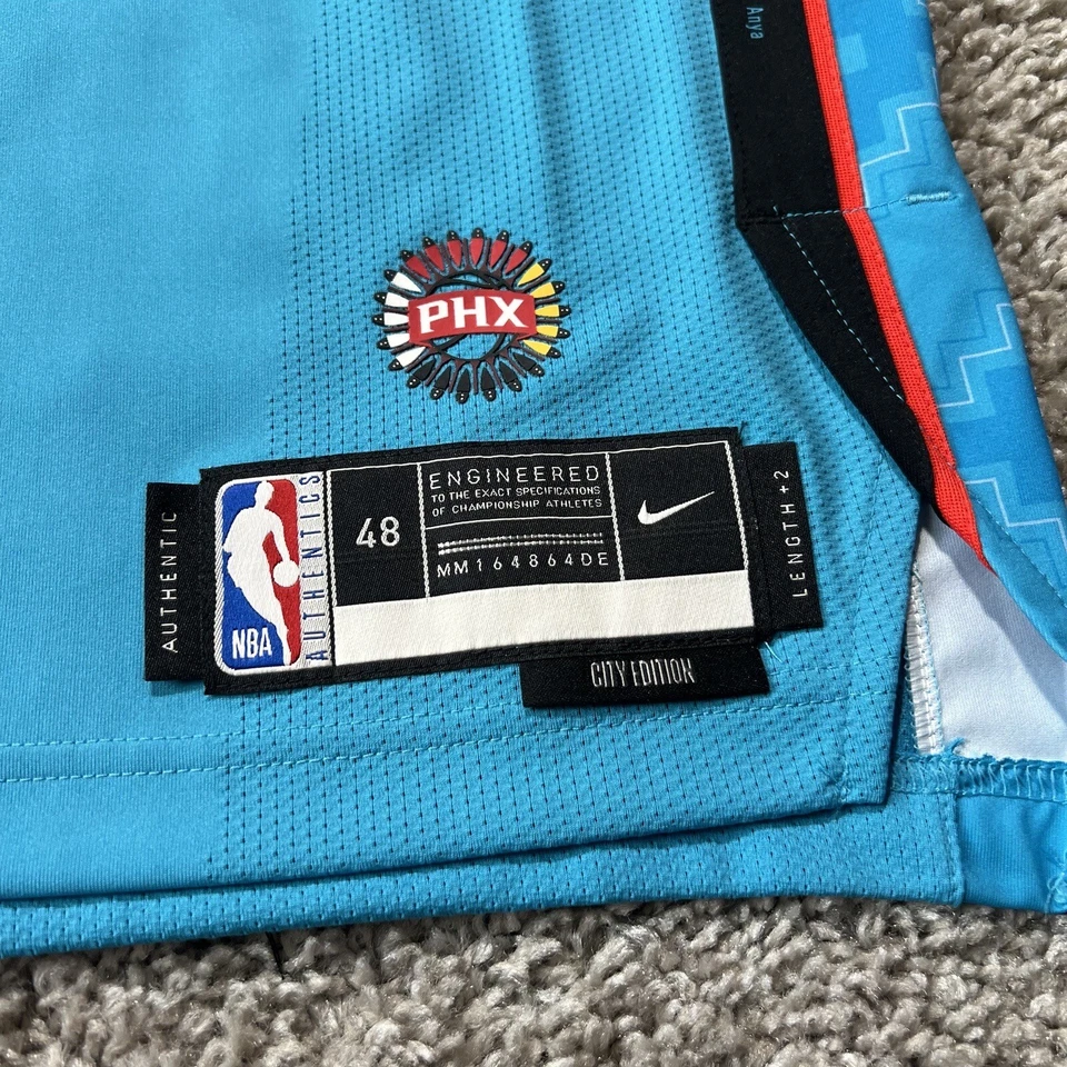Camiseta Chris Paul 2022-23 Phoenix Suns City Ed Nike Auténtica Talla 48 Rara Verde azulado Foto 2 de 4