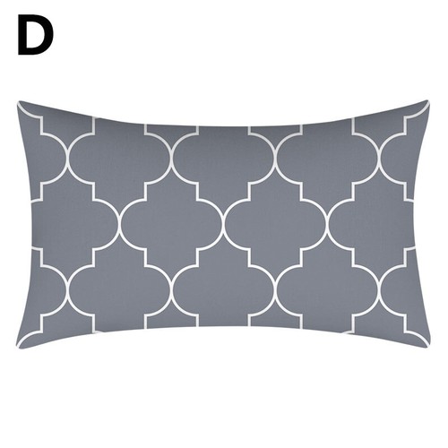 Washable Silver Gray Cushion Cover Oriental Porcelain Design Pillowcase 30x50cm - Picture 17 of 33
