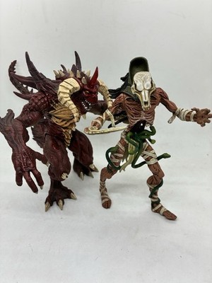 2000 Diablo II Epic Action Figures Lord of Terror & Unraveler Mummy Loose