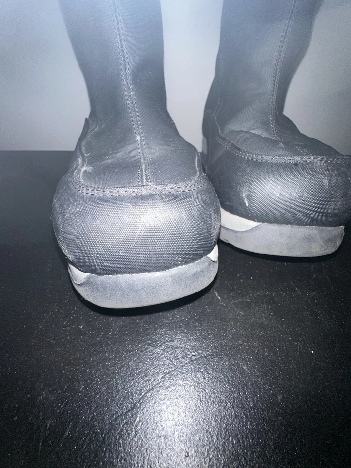 LAND' END молодежи черный зимний изолированный стороны молнии снег ботинки размер 7 - Изображение 3 из 4