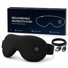 Heated Eye Mask Rechargeable Warm Compress Dry Eye Sleep Mask