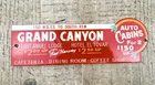 VINTAGE GRAND CANYON LODGE HOTEL GASOLINE OIL PORCELAIN PUMP STATION GAS SIGN