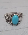 AVON Sterling Silver Scroll Ring Vintage Size 6.5