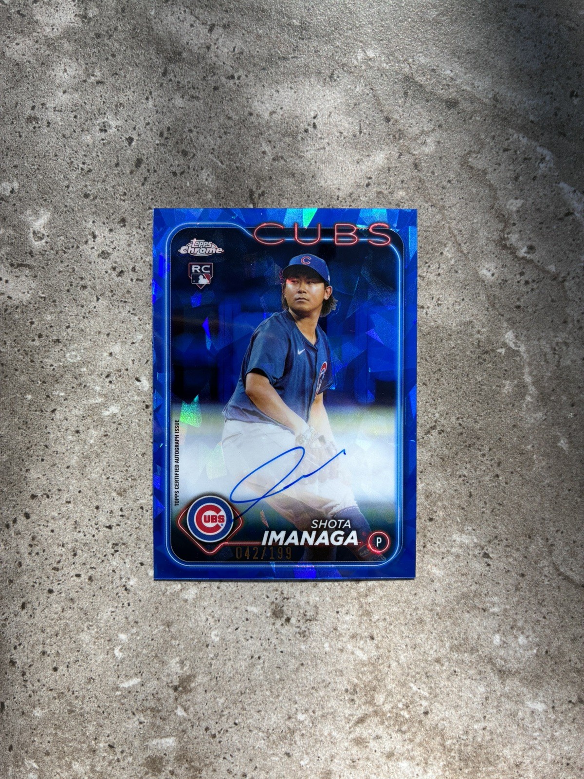 2024 Topps Chrome Update Sapphire SHOTA IMANAGA /199 Auto RC Color match
