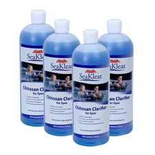 Sea Klear Swimming Pool Natural Water Clarifier Chemical - 4 x 1 Quart
