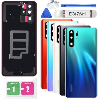 Huawei P30 Pro Akkudeckel Glas Rückseite Aurora Ersatz Set Kameraobjektiv