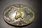 Montana Silver Smith Large Oval Horse Head German Silver, Columbus, Mont. — photo 3
