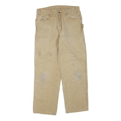 DICKIES Herren Jeans Beige Straight Regular Fit Denim W32 L30