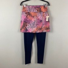 Tommy Bahama Skirt With Attached Leggings Womens XS Navy Multi Everyday Active