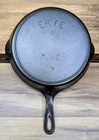 ERIE Skillet #7, 6th Series, HR,FLAT, c.1905, RESTORED, Cast Iron "pre-Griswold"