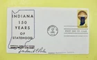 Belem, Frederick autograph on 1305 Indiana Statehood FDC