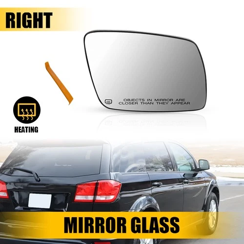 Passenger Right Side Heated Mirror Glass Backing Plate For 2009-20 Dodge Journey