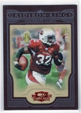 2008 Donruss Threads Pro Gridiron Kings Framed Red #5 Edgerrin James #'d 096/100