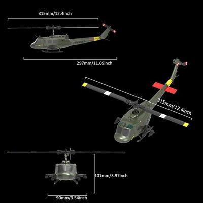 RC ERA C032 UH-1 Huey Helicopter - Remote Control Helicopters for