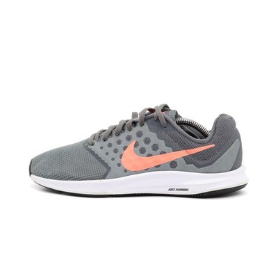 Nike Damen Downshifter 7 Sneaker Grau/Koralle Mesh Niedrig Laufschuh EU 40