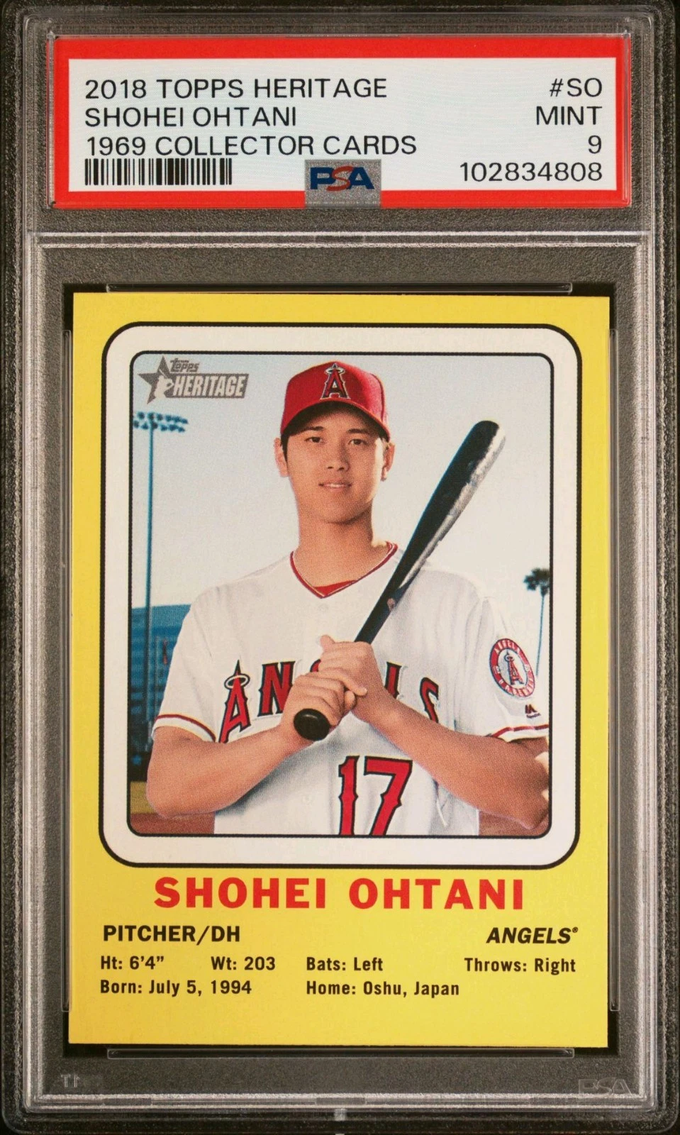 Shohei Ohtani trading card