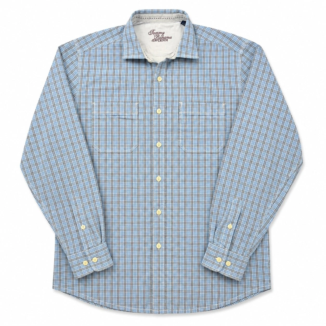Tommy Bahama Denim Long Sleeve Plaid Button Down Shirt Size M
Opens in a new window or tab