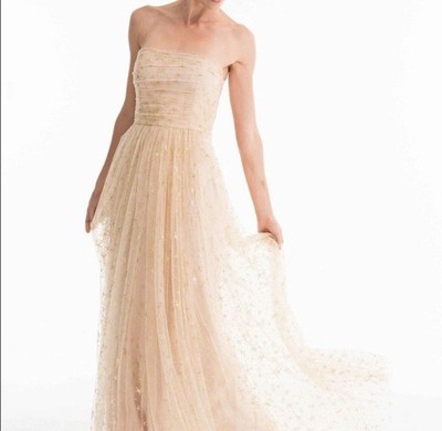 BHLDN x Joanna August Brenda Star Midi Dress Sz 2 Tulle Formal Prom