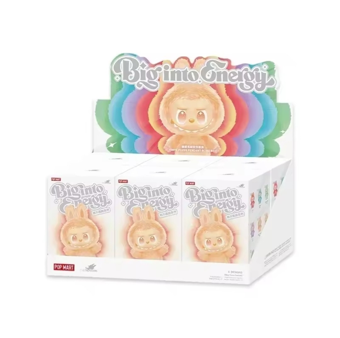 POP MART THE MONSTERS Big into Energy Series Vinyl Plush Blind  Mystery Box