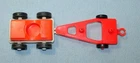 Vtg Fisher Price Car & Camper/Boat #686  #685 RED CAR & TRAILER EUC REPLACEMENT