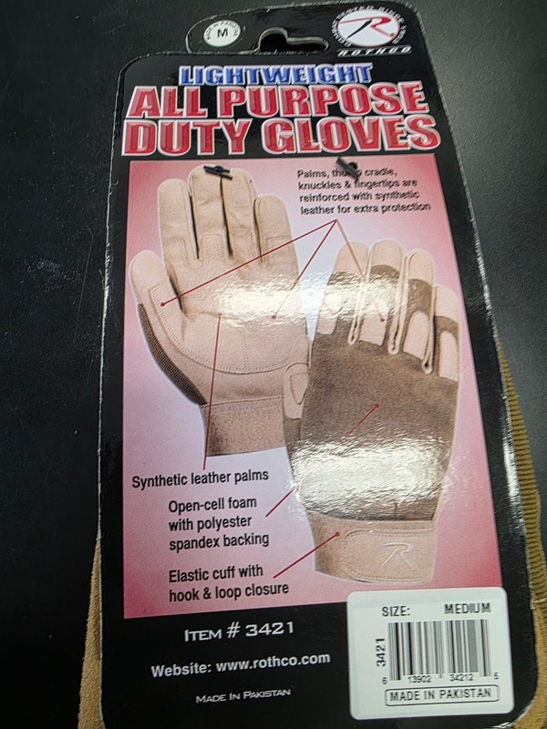 Rothco all purpose duty gloves Size Medium