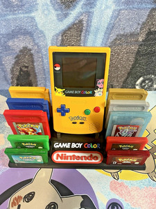 Supporto Espositore Per Gameboy Classic - Personalizzabile Con Testo, Nero, Nuovo