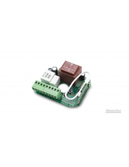 Centrale Motorline MC65 avec récepteur radio 433MHz et ralentissement fin de course intégré