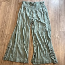 Free People Beach Wide Leg Workout Pull On Elastic Waist Pants Size Small