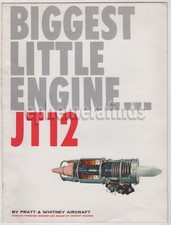 Pratt & Whitney J60 (JT12) Turbojet Engine Vintage Aviation Sales Brochure 1959