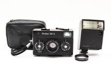Rare  Near MINT Rollei 35 S Black Sonnar 40mm F2.8 w/Flash From JAPAN