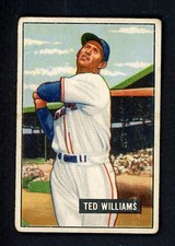 1951 BOWMAN #165 TED WILLIAMS RED SOX LOWER GRADE 536869 (KYCARDS)
