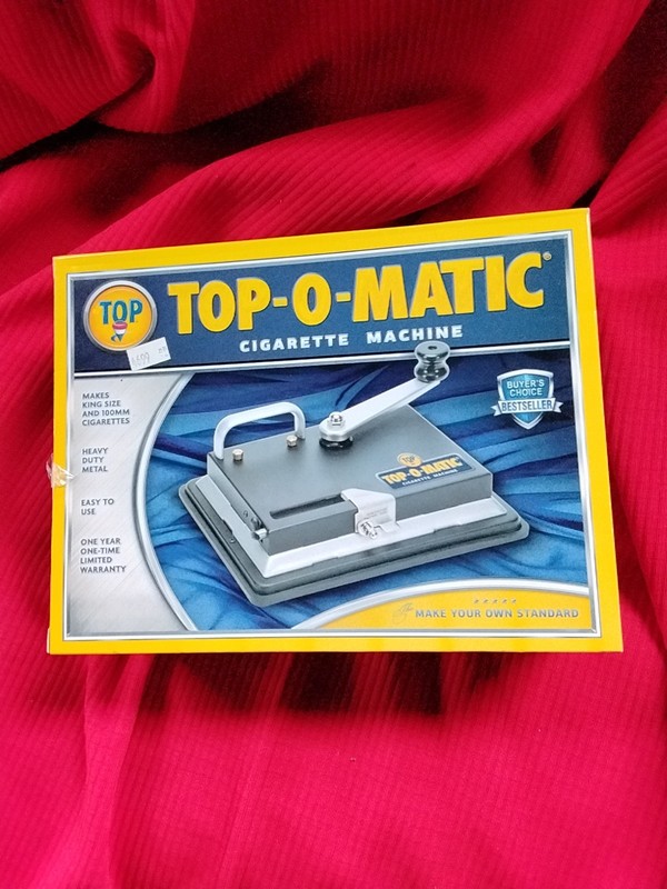 TOP-O-Matic Cigarette Rolling Machine Makes King Size or 100mm In Box