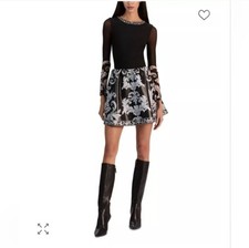 alice olivia dress 2 Chara Round Neck Long Sleeve Mini Dress 2 $550