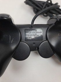 Black Dual Shock 2 Controller Official Sony PlayStation 2 PS2 SCPH-10010 VG