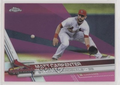 2017 Topps Chrome Pink Refractor Matt Carpenter #16 3c7